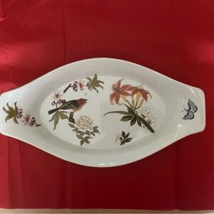 Shafford Chinese Garden Oven-to-Table  porcelain oval serving dish
